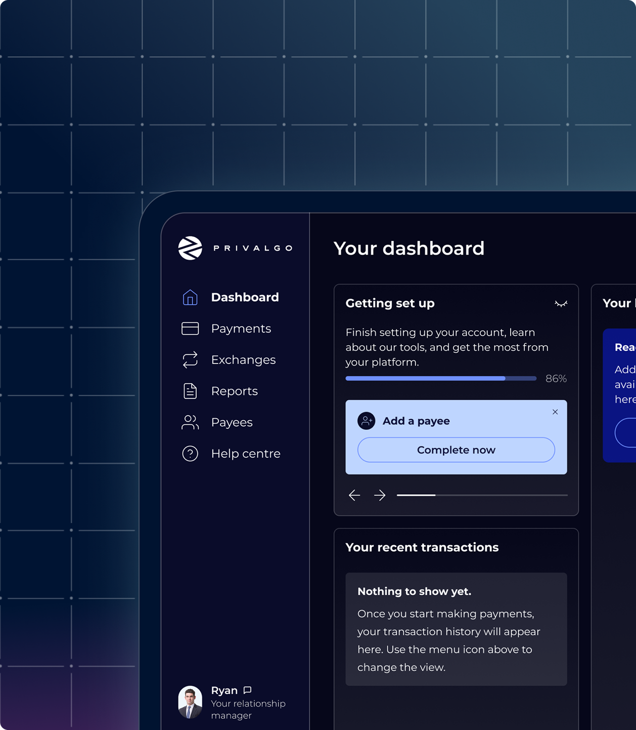 Privalgo dashboard