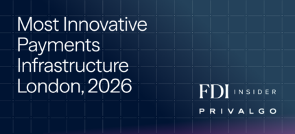 Privalgo Named Most Innovative Payments Infrastructure, London, 2026